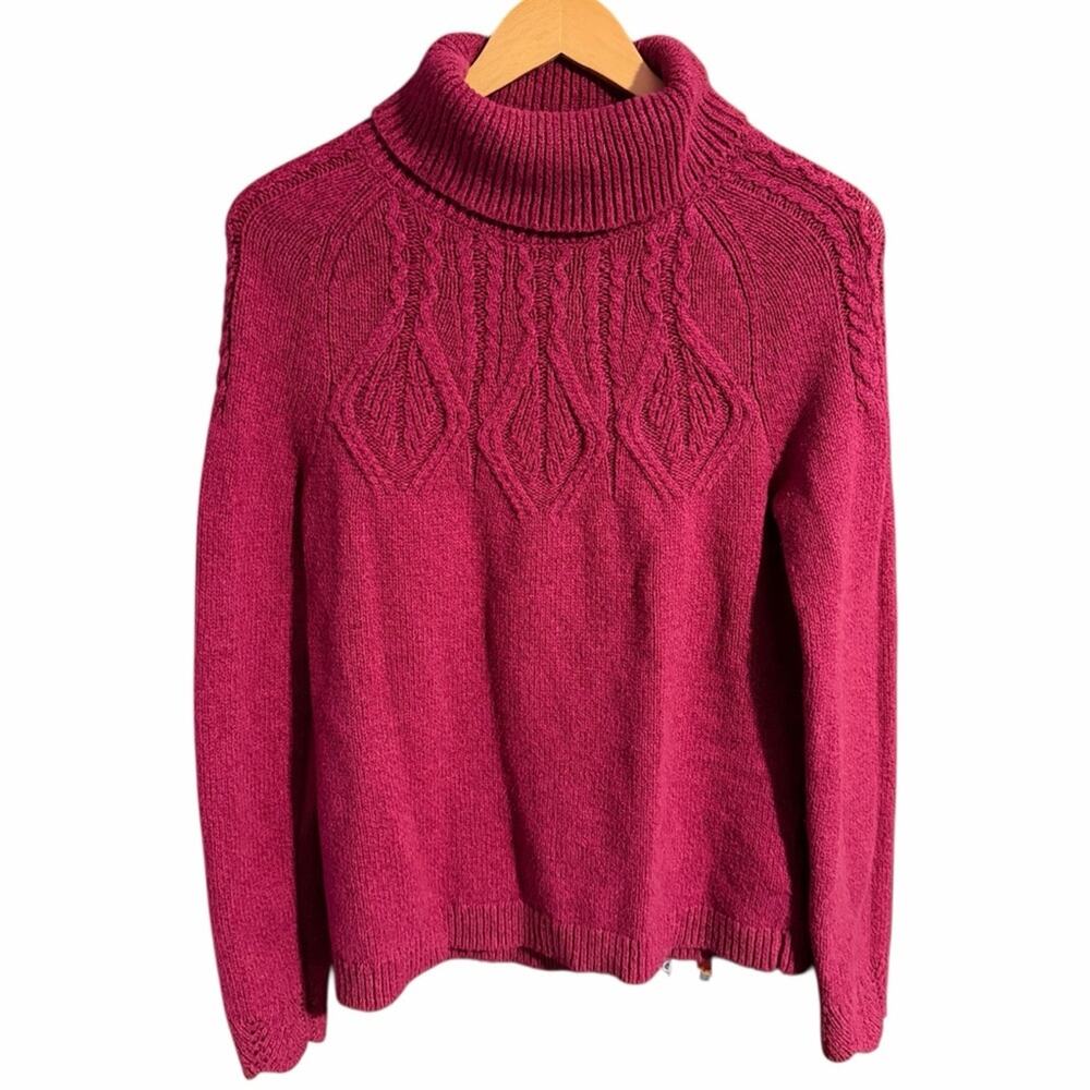Sundance Mountainview Sweater Turtleneck Cable Knit Size Small